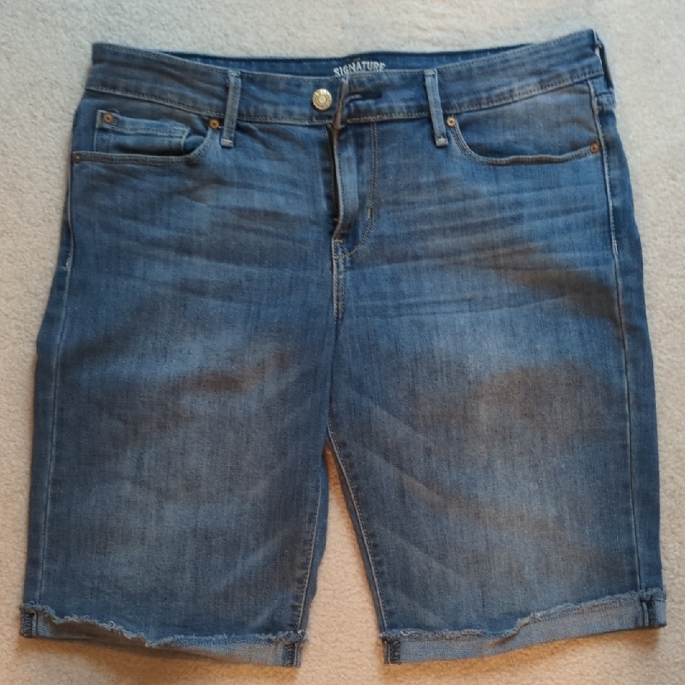Signature by Levi Strauss Blue Denim Jean Shorts